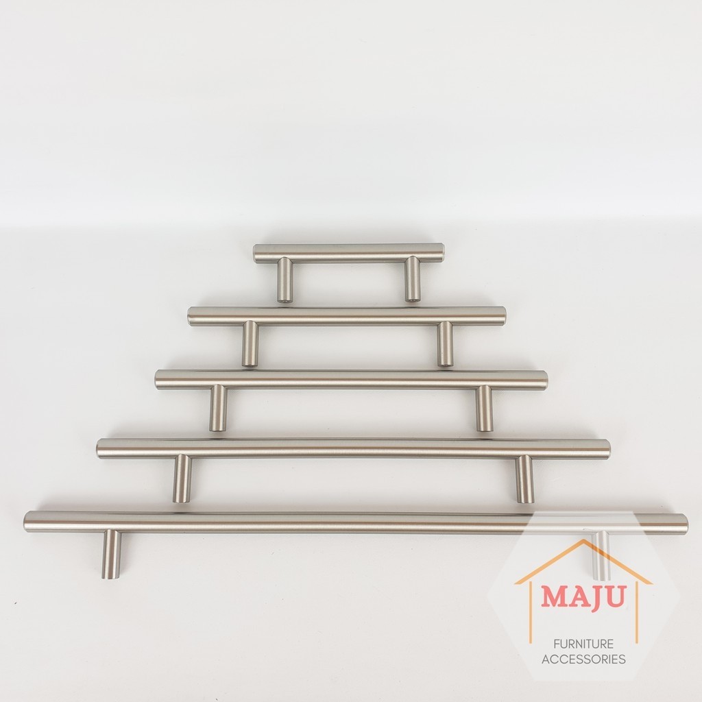 Huben Handle Tpa-12 96 128 160 192 224 Anodize (tarikan Minimalis Laci, Lemari, Pintu, Jendela)