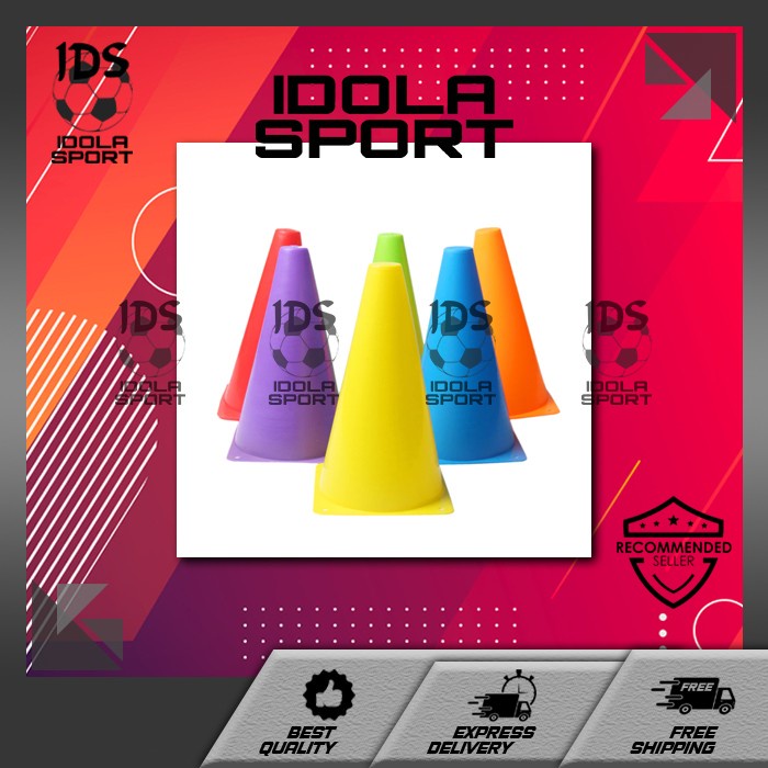 SATU SET 12 pcs (1 LUSIN)CONE/CONES KUN KERUCUT RAPAT 23 CM