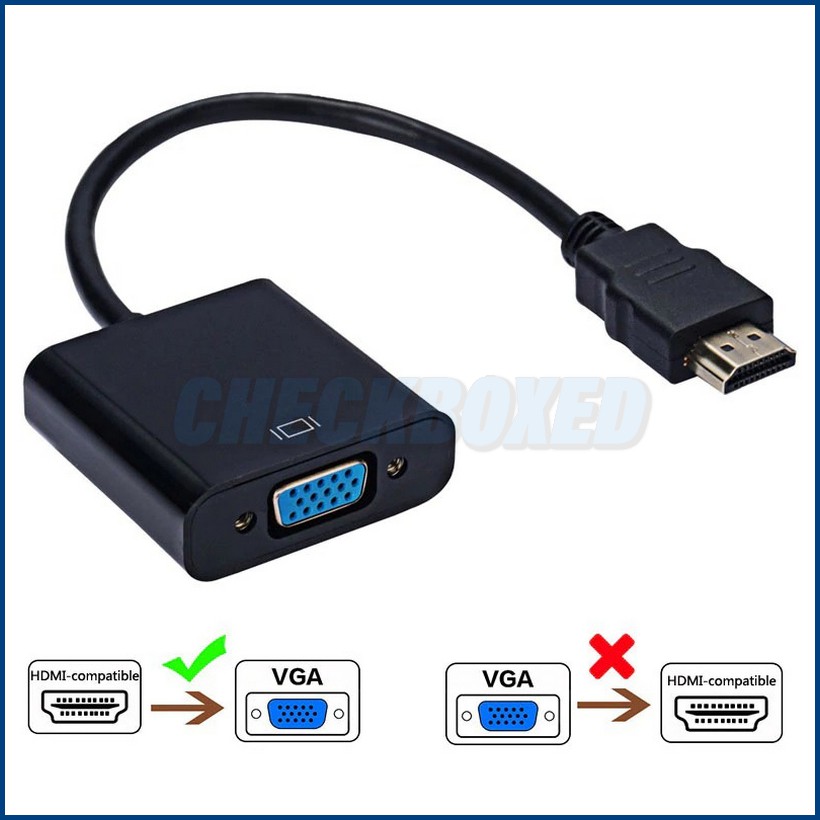 HDMI to VGA Female Adapter Converter Full HD