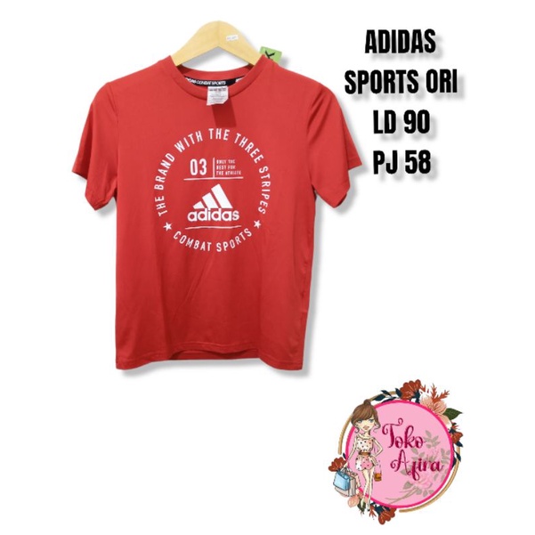 BAJU | KAOS ADIDAS |PAKAIAN ATASAN SPORTS THRIFT SECOND MULUS BRANDED ADIDAS