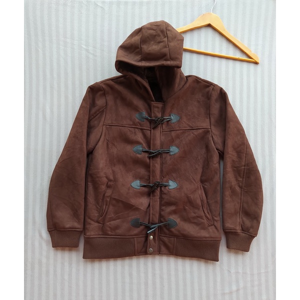 JAKET MANTEL PAPERBAG SEPERTI KULIT COKLAT BEKAS SIZE XL