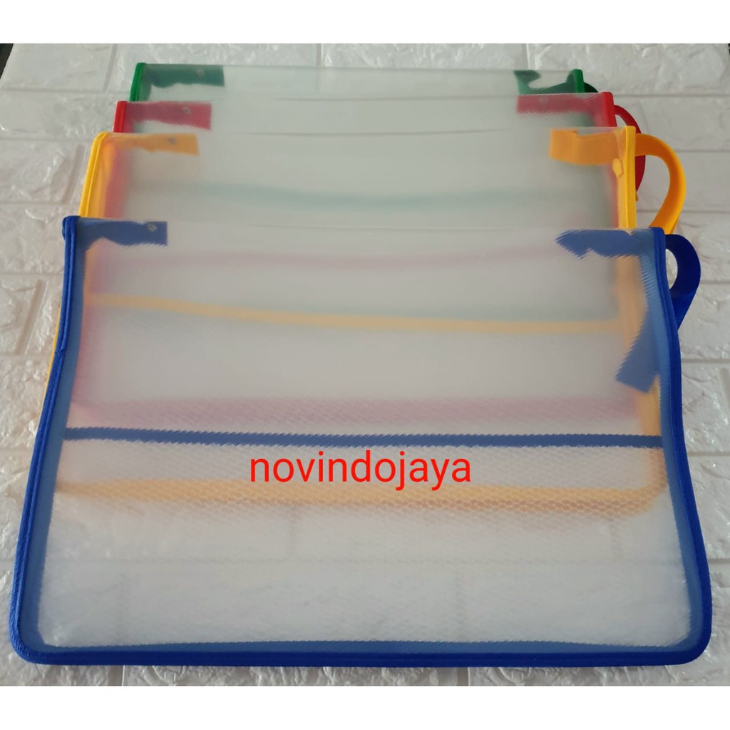 

Zipper Bag Plastik Sleting - RR Map Dokumen - Tas File Folio Murah