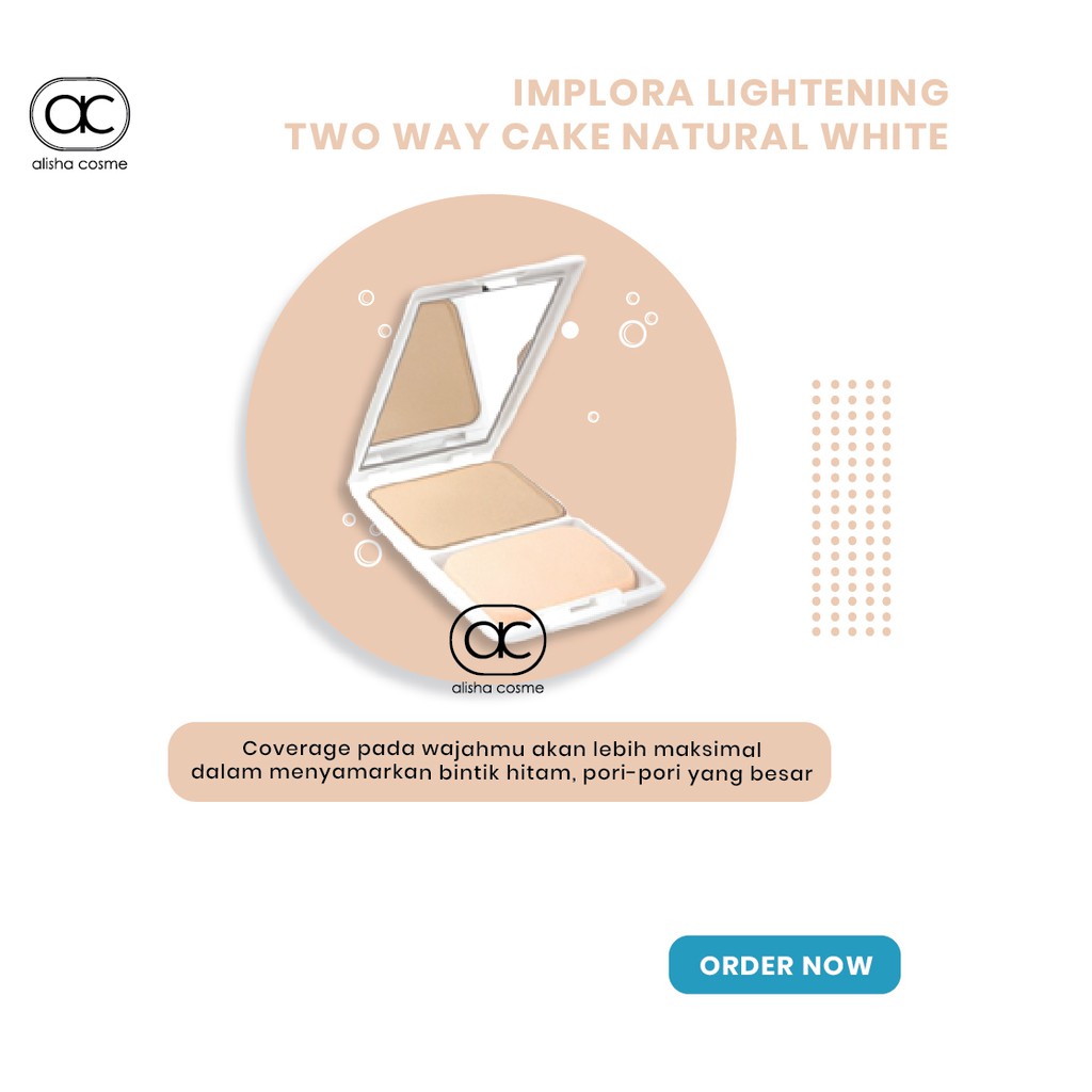 Alisha Cosme - Implora Lightening Two Way Cake All In One 12.5g - Bedak Wajah - ORI - BPOM-4