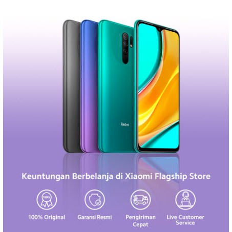 XIAOMI REDMI 9 SEGEL GARANSI RESMI 4/64 BARU GRESS