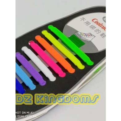 Premium Silicone Shoelaces / Tali Sepatu Silikon Karet