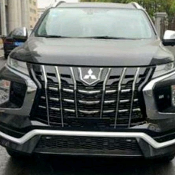 GRILL PAJERO 2021 UP MODEL ALPARD HITAM GLOSY LIST CHROME