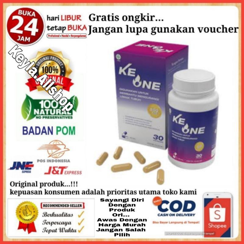 NEW KEONE HERBAL ALAMI - KE ONE SUPLEMEN PENURUN BERAT BADAN AMPUH