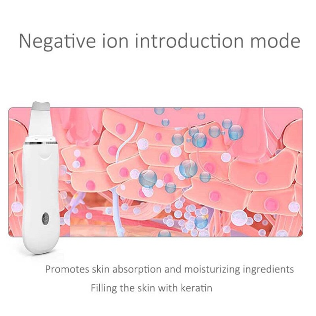 Pembersih wajah ultrasonic skin scrubber angkat kulit mati kerutan minyak wajah peremajaan kulit