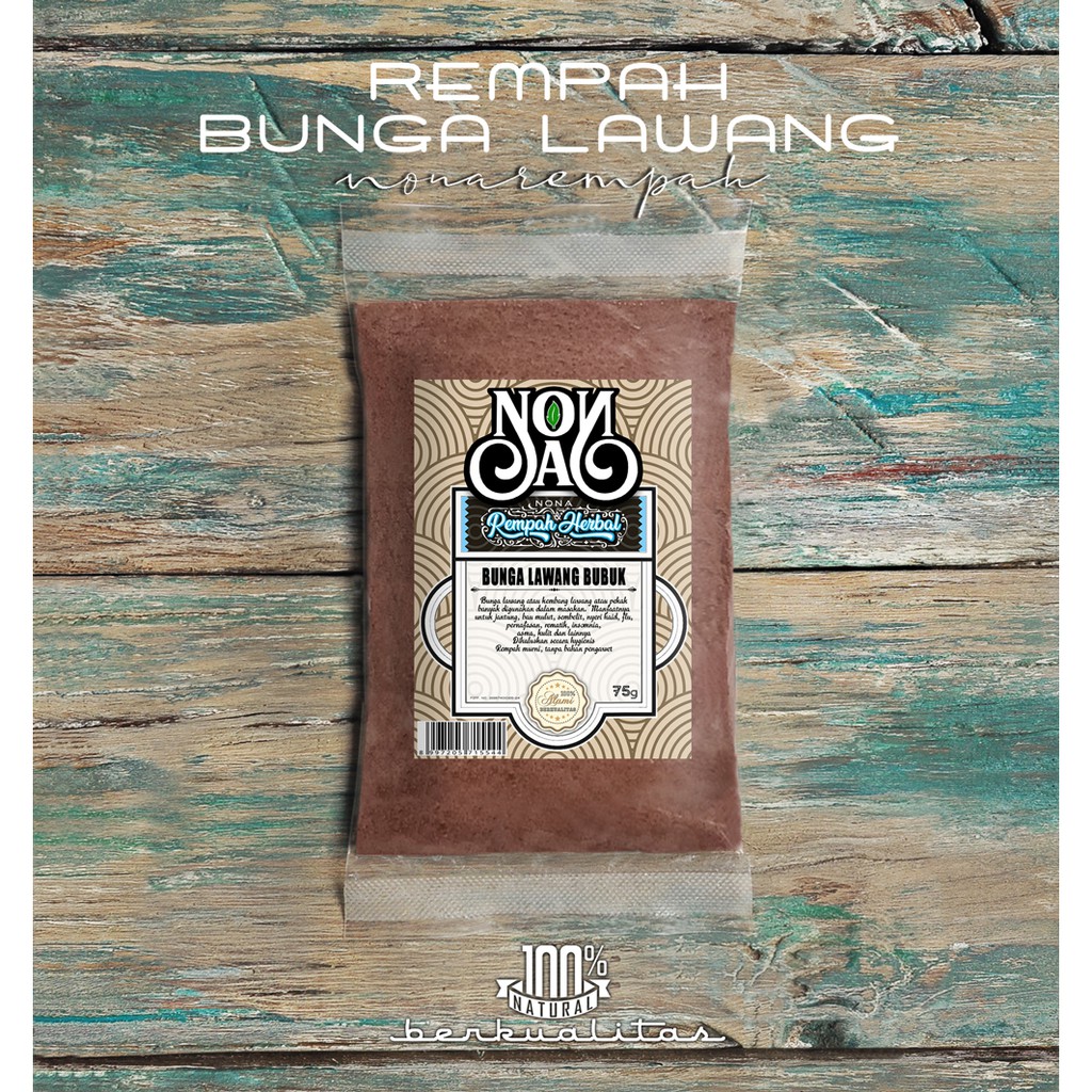 

Bunga Lawang Bubuk 75 Gram | Star Anise | Pekak | Rempah Natural Alami Asli Murni