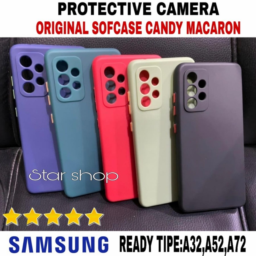 Case Samsung A32 A52 A72 Sofcase Candy Macaron Protective Camera