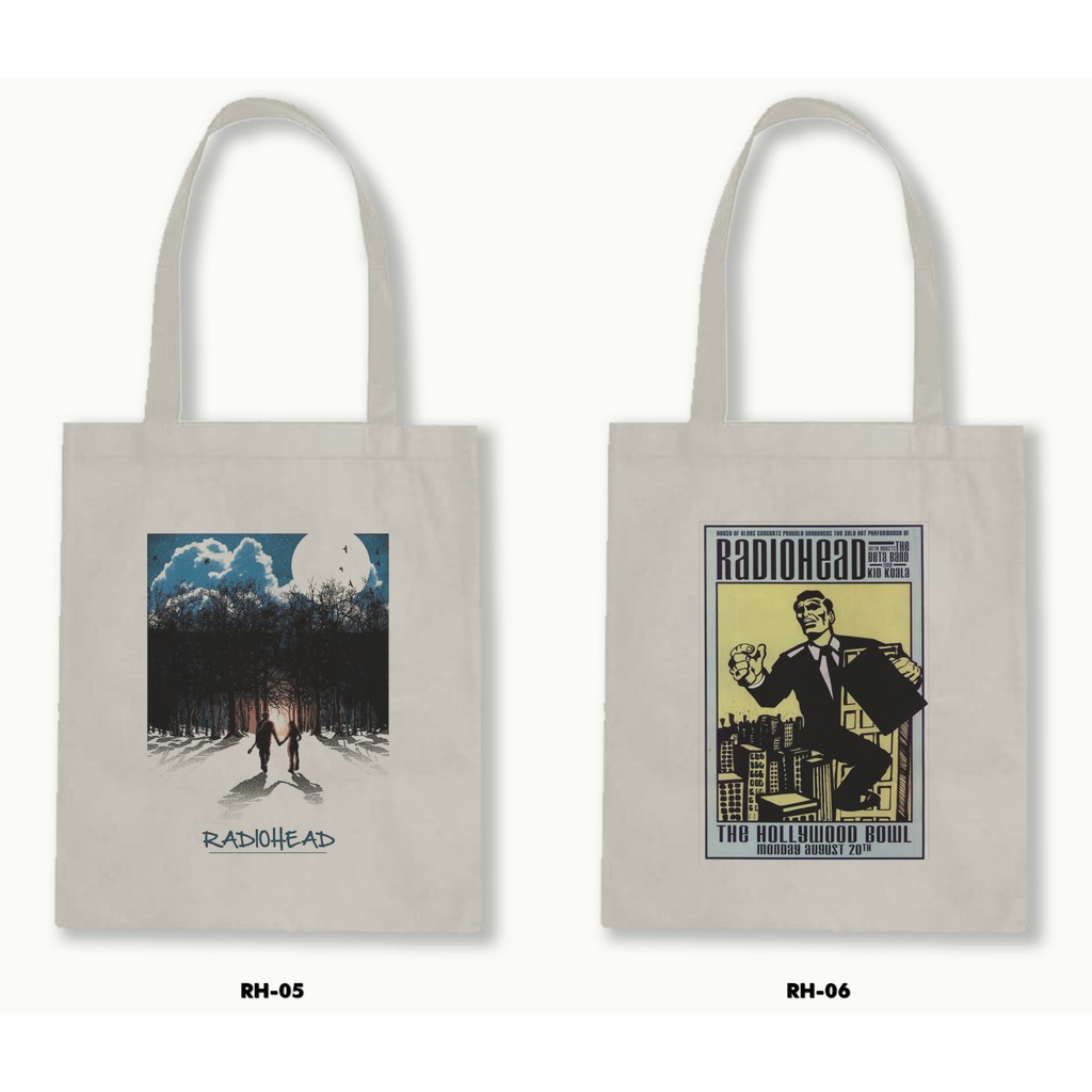 TOTE BAG BLACU - RADIOHEAD