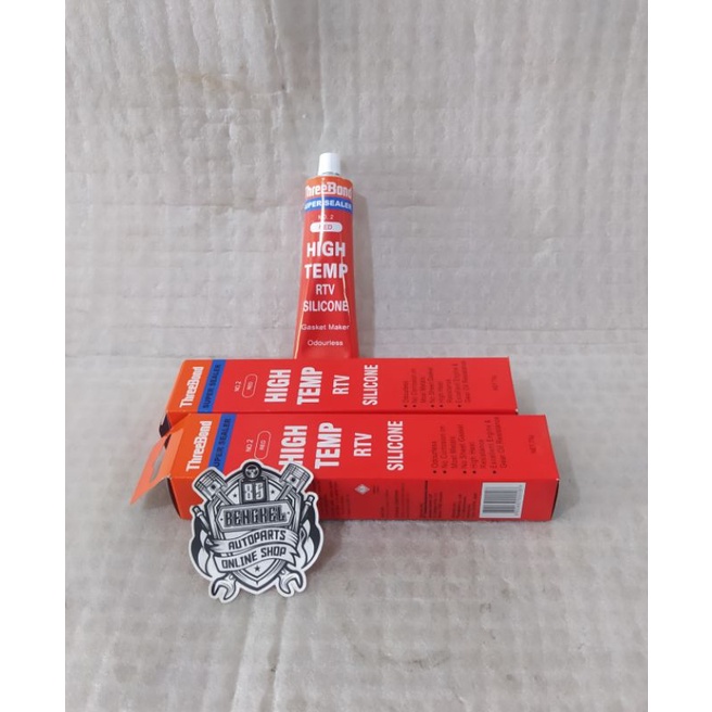 

LEM GASKET / SILICONE THREEBOND MERAH / RED RTV No. 2 BESAR 75 gr