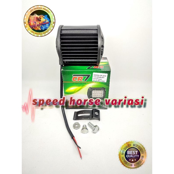 Lampu Tembak Sorot Led 24 titik mata DC 12-48 W Motor Mobil Universal 4322