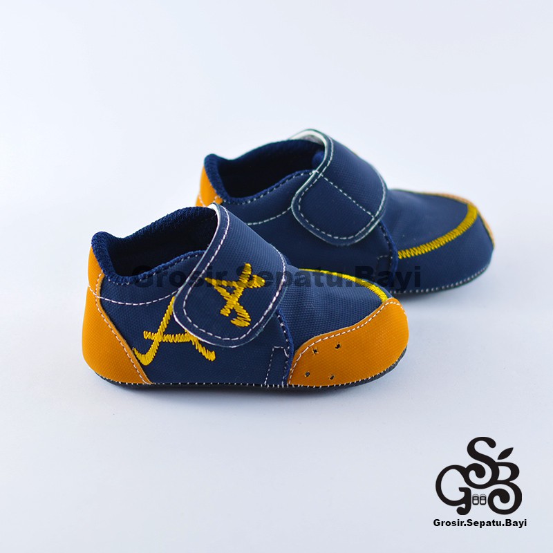 sepatu bayi baby shoes prewalker laki laki umur 2 - 14 bulan model casual A warna NAVY