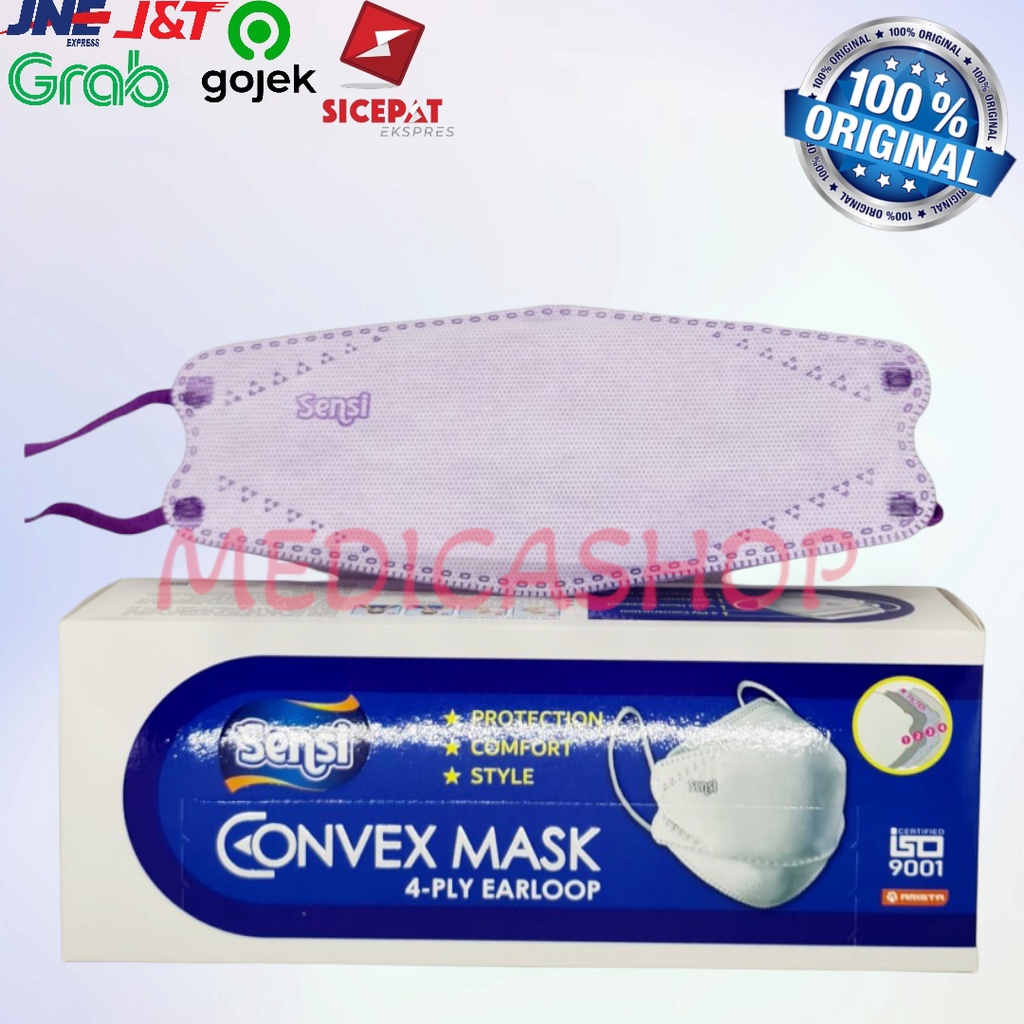 MASKER SENSI CONVEX BOX - PURPLE / VIOLET