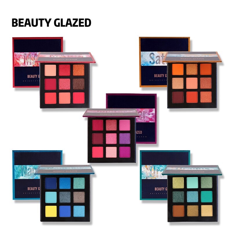 Beauty Glazed Eyeshadow 9 Colors Eyeshadow Beauty Glazed Eyeshadow Pallete Beauty Glazed Eyeshadow Palette Beauty Glazed Eye Shadow Beauty Glazed