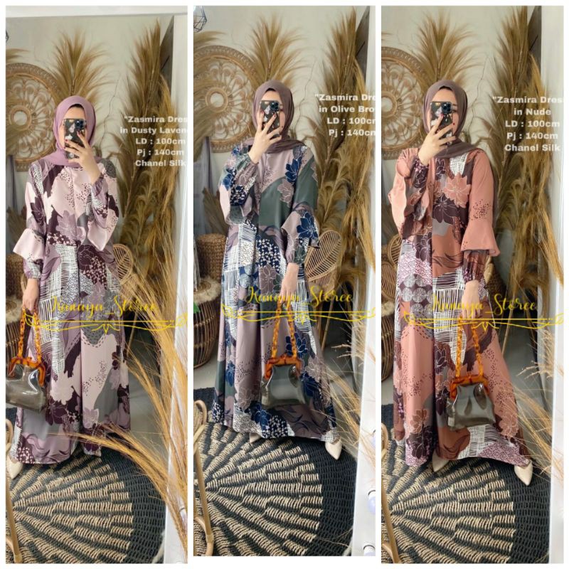 ZASMIRA DRESS|| LD100 PJ 140||CHANEL SILK|| DRESS PREMIUM
