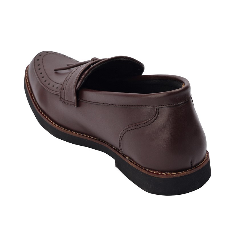 PIETRA DARK BROWN - Sepatu Loafers Kasual Loafers Kulit Klasik Formal Kerja Kuliah Pria/Cowok Loafer