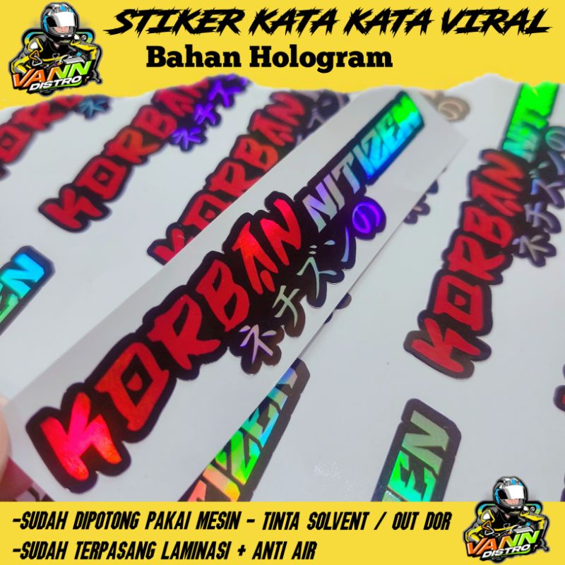 stiker korban netizen