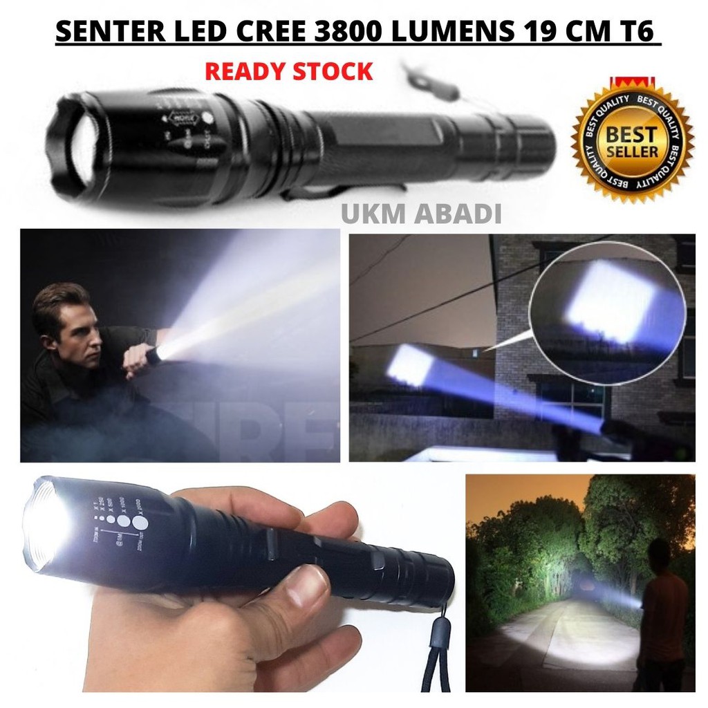 Lampu Senter LED Cree 3800 Lumens Super Terang XMLT6 111107