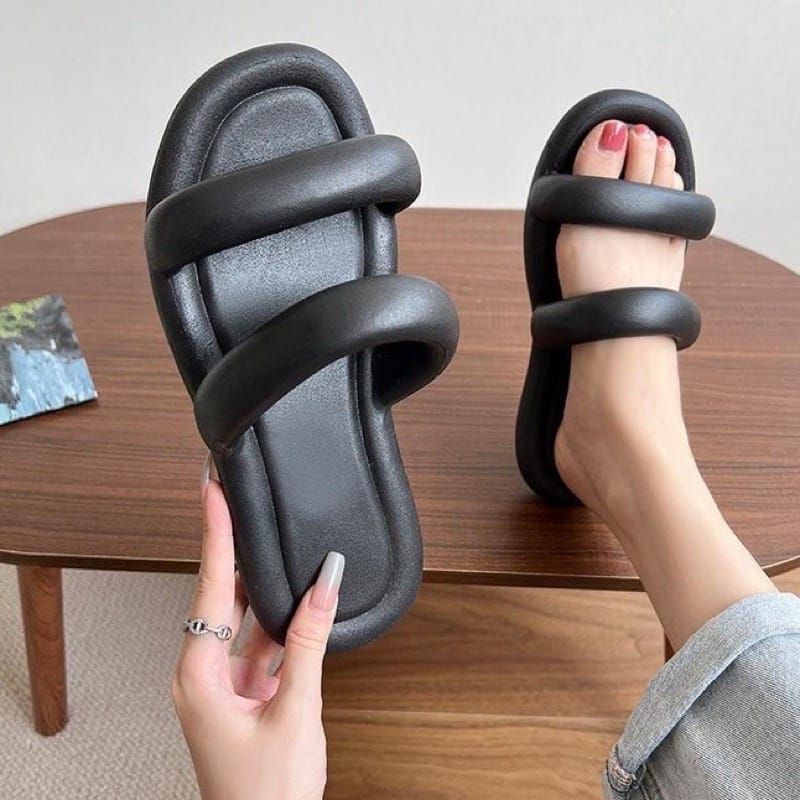 Sandal Bloom Wanita Sandal Wanita Viral Sandal Ban 2 Kekinian Sandal Import Wanita