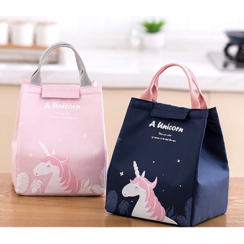 Tas Bekal Makan Tema Gelap Ukuran BESAR / Tas bekal anti Panas / Tote Bag / Canvas Lunch Bag