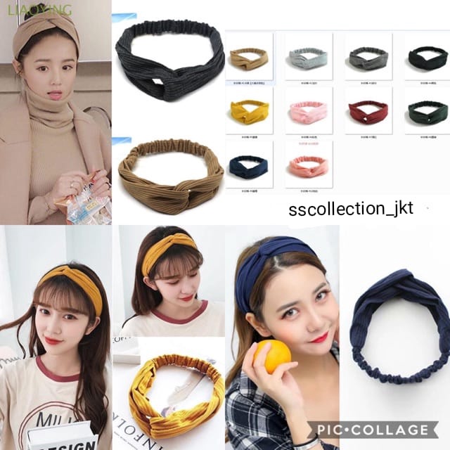 BANDO POLOS / BANDO MOTIF / BANDANA SIMPUL KOREA / HEADBAND KOREA