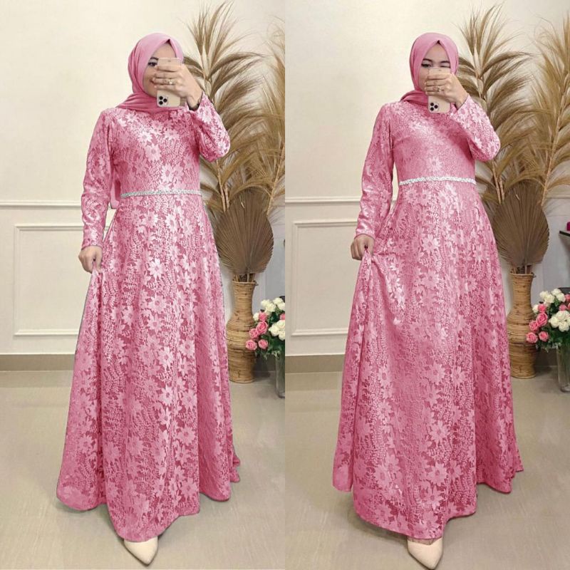 MAXI YUNAYA GAMIS BRUKAT GAMIS UNDANGAN GAMIS KONDANGAN GAMIS SERAGAMAN GAMIS MUTIARA