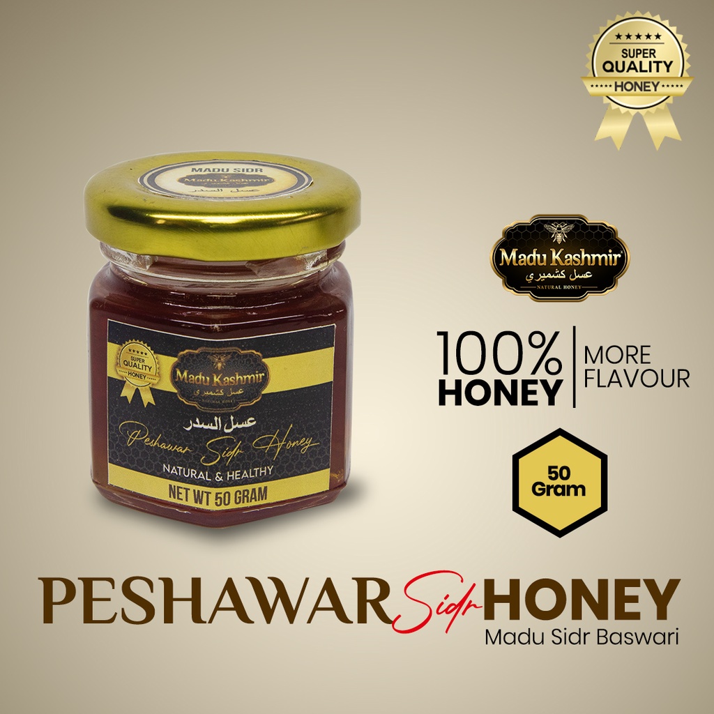 

Madu Sidr Peshawar 50 grm | Madu Baswari | Madu Asli | Madu Kashmir