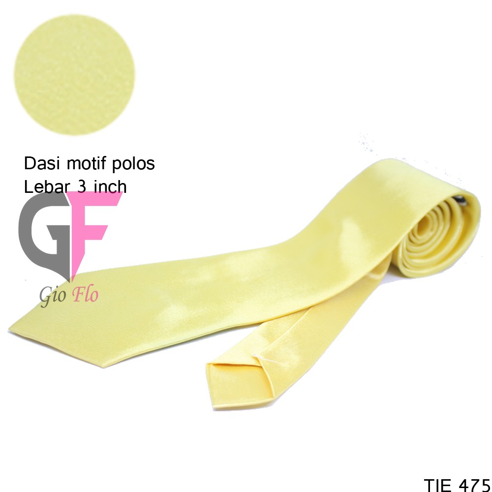 GIOFLO Dasi Pria Modis Keren Modis Terbaru Yellow / TIE 475