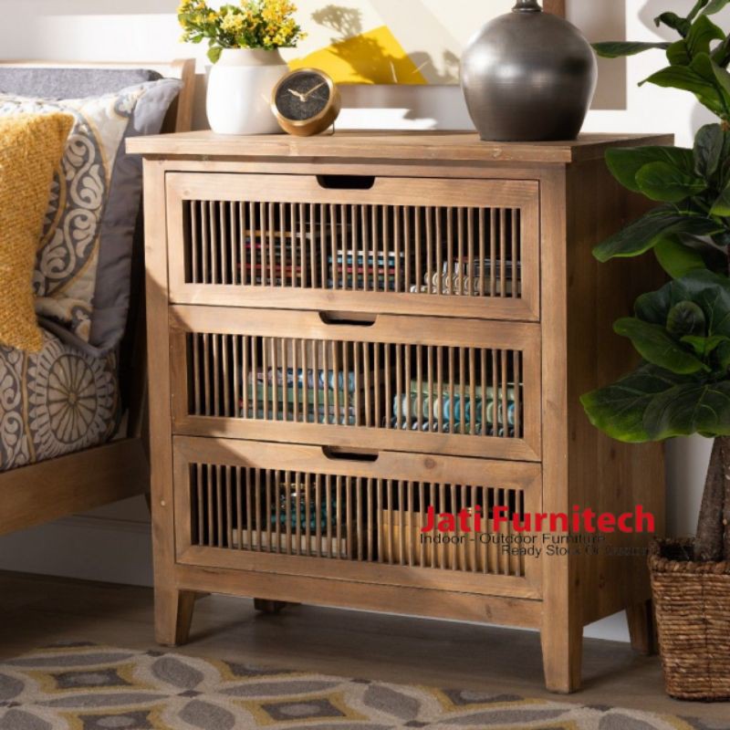 Cabinet Drawer Rotan Jati