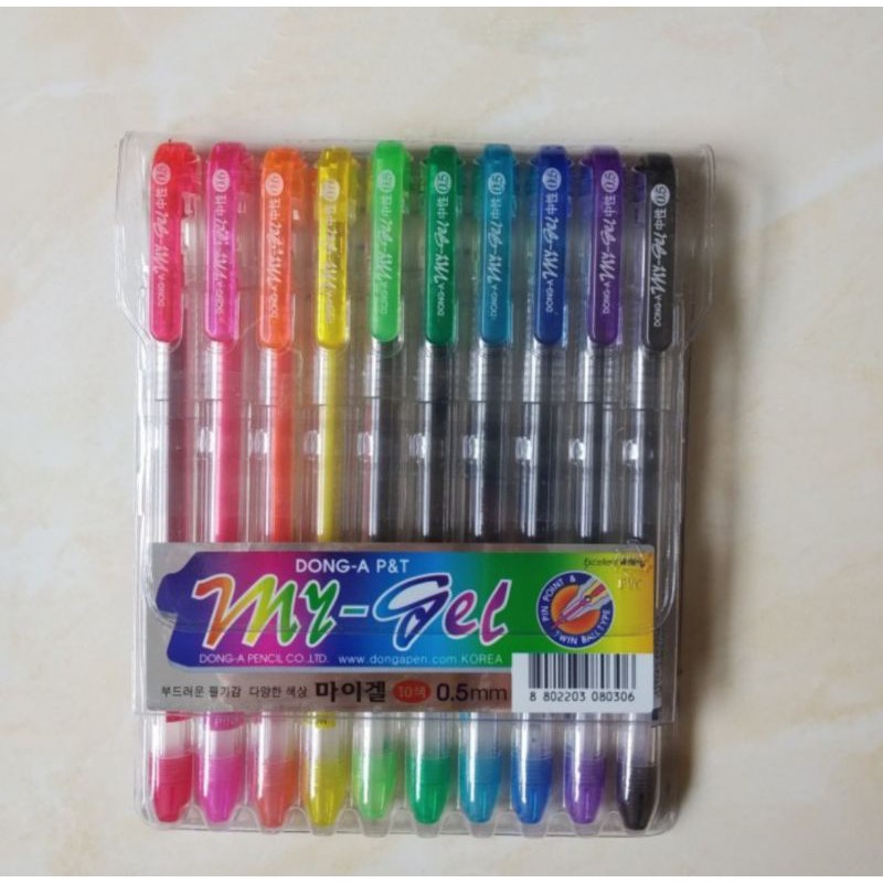

[10 WARNA] PULPEN DONG-A MY GEL WARNA WARNI 0.5 MM