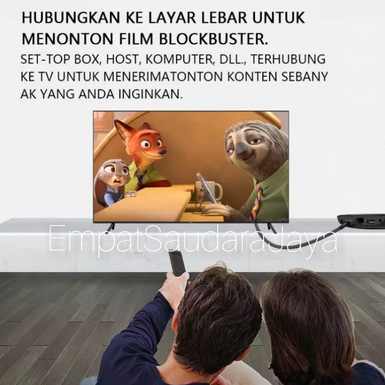 Kabel HDMI 4K 60Hz Kecepatan Tinggi Ultra HD Kualitas Premium Bahan Tebal dan Kokoh