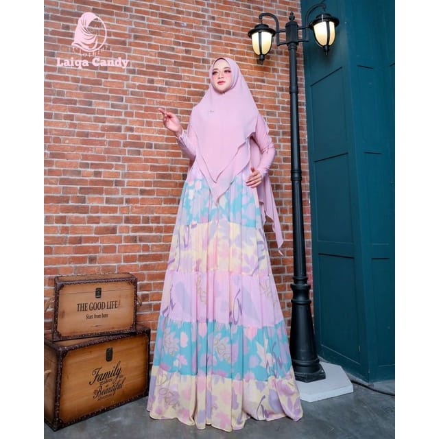 GAMIS LAIQA SET BY JOZA ARINA, JOZA CLOTHING PRINTING PREMIUM