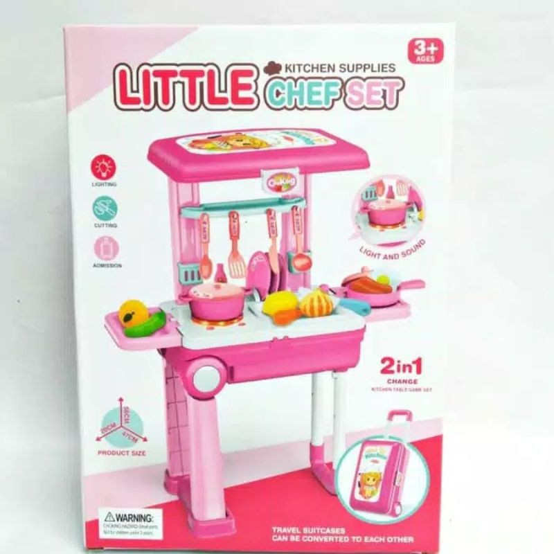 Kado Mainan Anak Perempuan Little Chef Kitchen 2 in 1