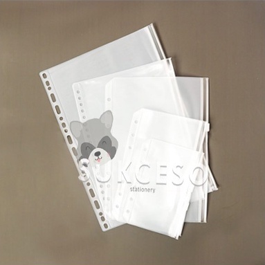 

Zipper Pocket Binder Divider B5 A5 A6 A7 /Penyimpanan Dokumen Alat Tulis Transparant