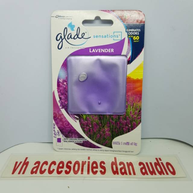 Pengharum pewangi parfum mobil glade sensations refill lavender 8gr
