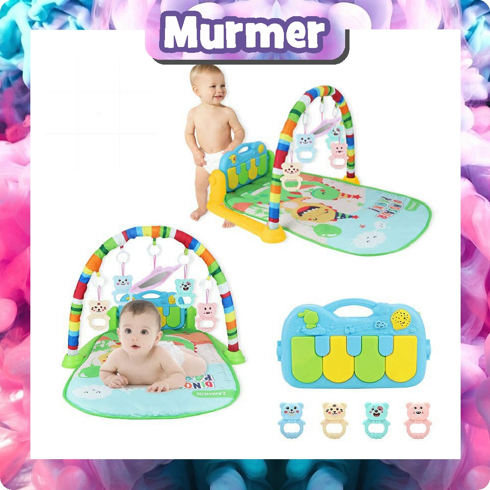 MurmerOfficial Baby Play Gym Mainan Anak Bayi Rattle &amp; Piano Playmat Matras / Kasur Bayi Playgym Musical T005 T006 T007 T009 T010 T011 T12