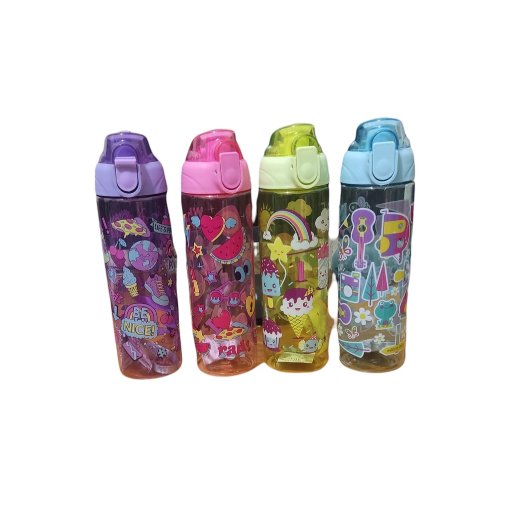 Botol Minum Warna Warni / Botol Minum Anak Karakter / Botol Minum Plastik