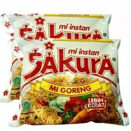 MIE SAKURA GORENG 60 GR MIE INSTAN MURAH 1 PCS