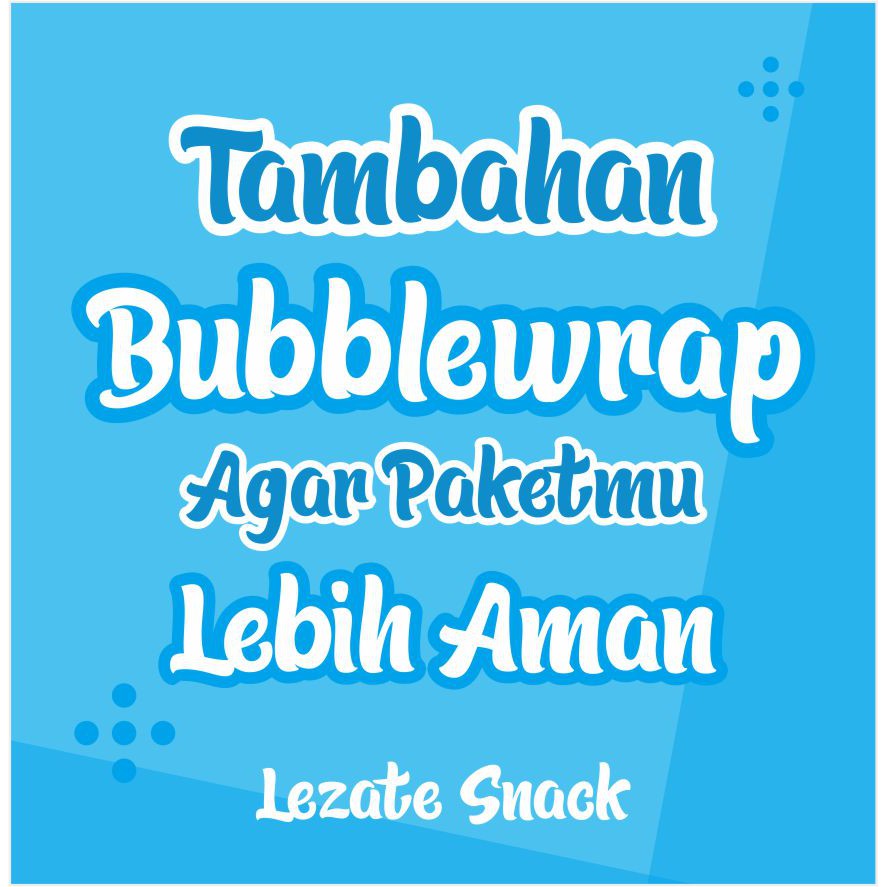 

PACKING TAMBAHAN BUBBLE WRAP (KHUSUS UNTUK PENGIRIMAN OLEH2 MAJU MULYA SOLO)