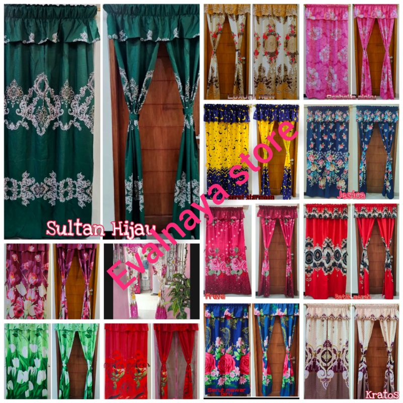 Gorden serut / hordeng belah tengah