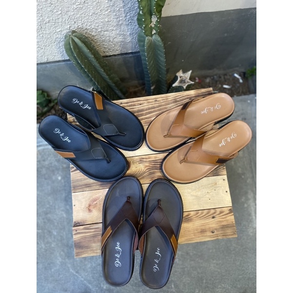 sandal casual pria / sandal kulit pria andrew