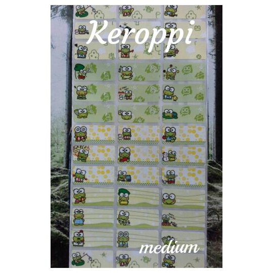 

Sticker Label Nama Waterproof KEROPPI