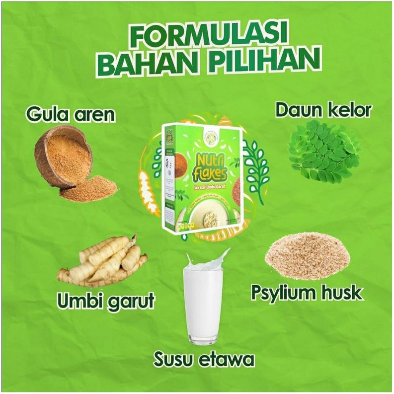 NUTRIFLAKES SEREAL UMBI GARUT UNTUK MAAG &amp; ASAM LAMBUNG