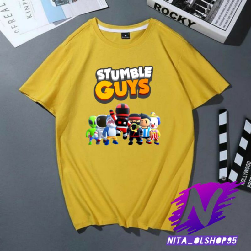 kaos stumble guys kaos anak stumble guys viral