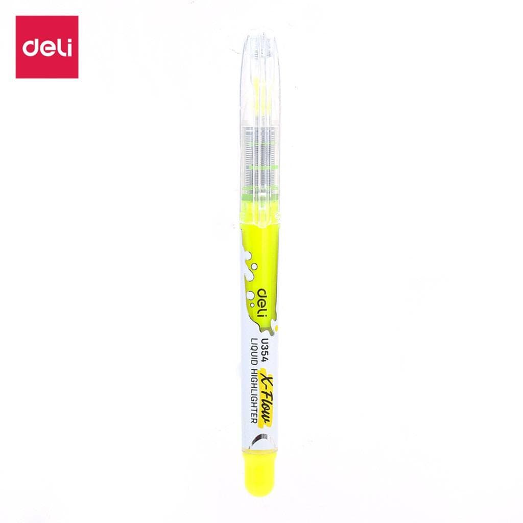 TGM - Deli Highlighter Cair Tip 1-5mm Warna Kuning cepat kering dan tidak beracun EU35470