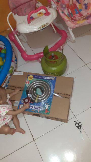 Kompor Rinnai Ri-302s+tabung Gas 3kg+isi Full+selang Paket Win