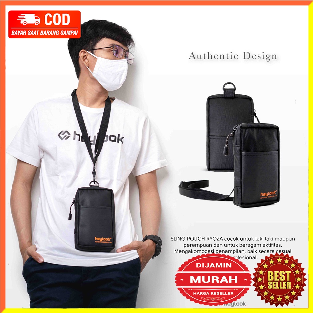 Tas Leher Dompet Gantung Leher Tas Kalung Leher Waterproof Anti Air Ryoza Hanging Wallet Gantung Leh