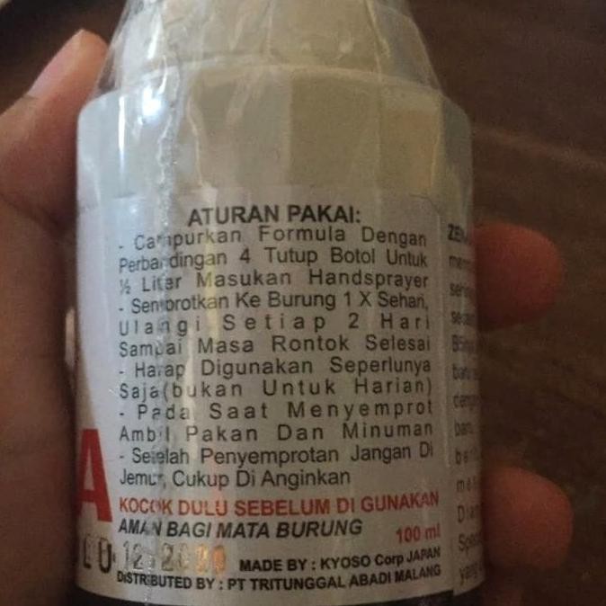 Zenka Perontok Bulu Burung